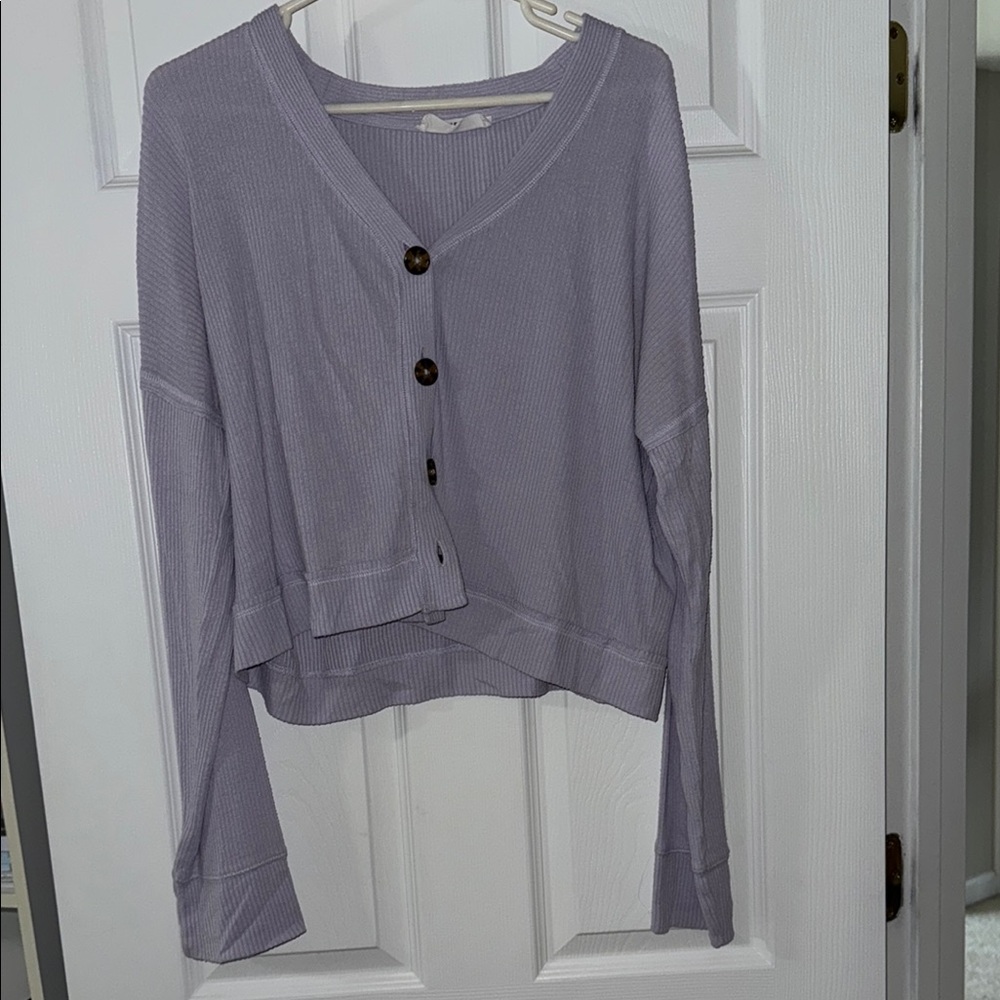Double Zero Light Purple Knit Cardigan